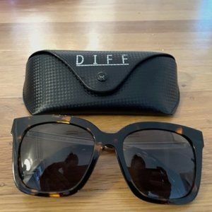 Diff Eyewear Bella Sunglasses - Tortoise Grey Polarized Sunglasses